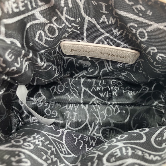 Betsey Johnson Cream Satchel with Floral Design - Picture 5 of 7